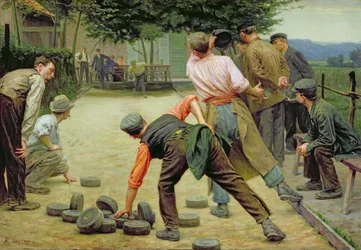 Ein Spiel von Bourles in Flandern, 1911